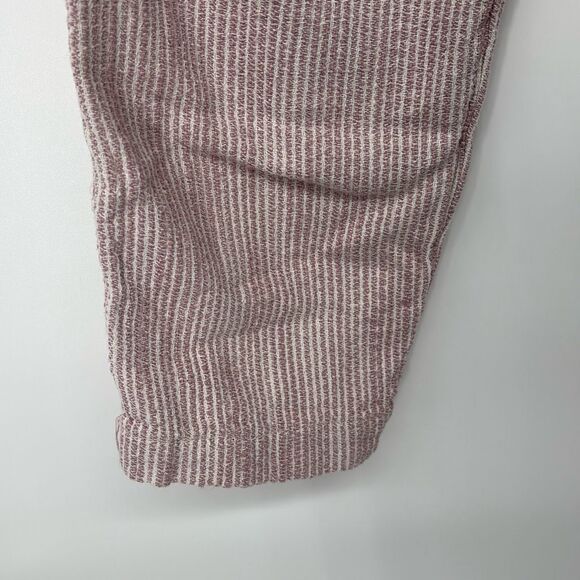 Free People Light At Sunrise Paperbag Pants Size 6 Cropped Super High Rise Strip - Picture 11 of 16